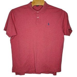 Polo‎ Ralph Lauren XL Pink Short Sleeve Men's Casual Polo Shirt